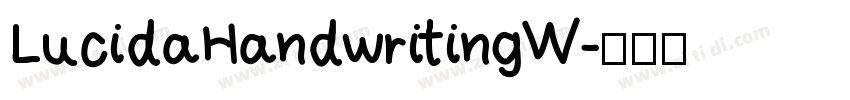 Lucida Handwriting W字体转换